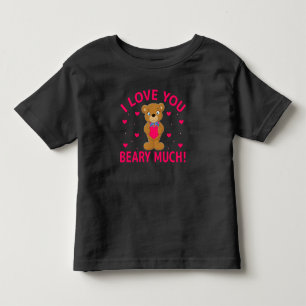 Camiseta Infantil Eu Amo Você Beber Muito Urso De Teddy