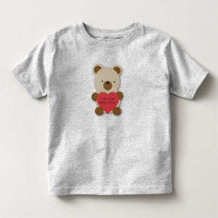 Camiseta Infantil Eu Amo Você Beber Muito Urso De Teddy