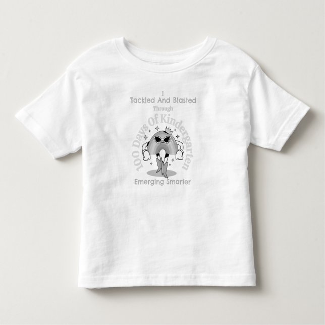 Camiseta Infantil Eu Apanhei E Apanhei Por 100 Dias De Escola (Frente)
