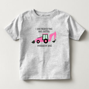 Camiseta Infantil Eu cavei sendo a irmã mais velha do caminhão de co