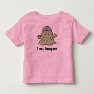 Camiseta Infantil Eu como o t-shirt dos boogers para crianças