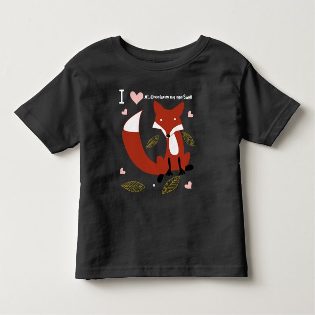 Camiseta Infantil Eu Corto Todas As Criaturas Grandes e Pequenas (Frente)