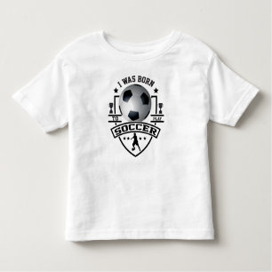 Camiseta Infantil Eu Era Nascer De Jogar Futebol