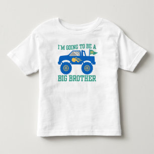 Camiseta Infantil Eu estou indo ser um monster truck do big brother
