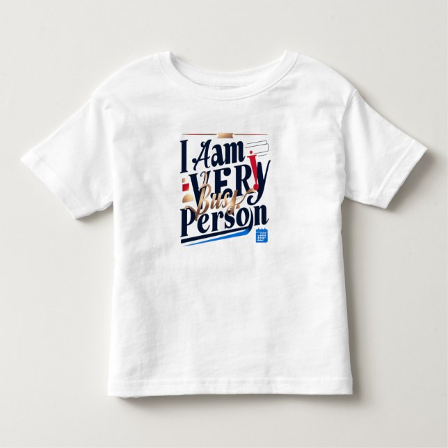 Camiseta Infantil Eu Estou Muito Ocupado De Camisa-T (Frente)