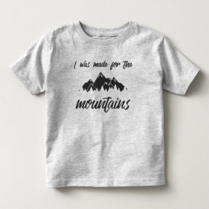 Camiseta Infantil Eu fui feito para o cinza da criança T das