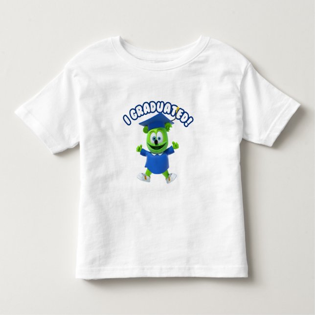 Camiseta Infantil Eu graduei-me! T-shirt Gummibar da criança (Frente)