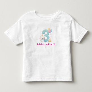 Camiseta Infantil Eu já tenho 3 anos!