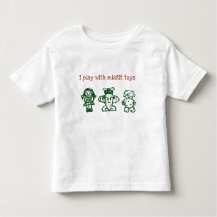Camiseta Infantil Eu jogo com brinquedos do desajuste