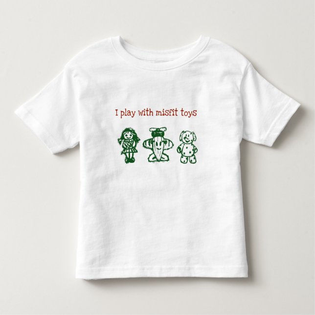 Camiseta Infantil Eu jogo com brinquedos do desajuste (Frente)