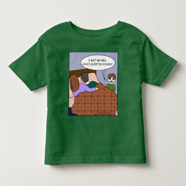 Camiseta Infantil Eu molhei minha cama… (Frente)