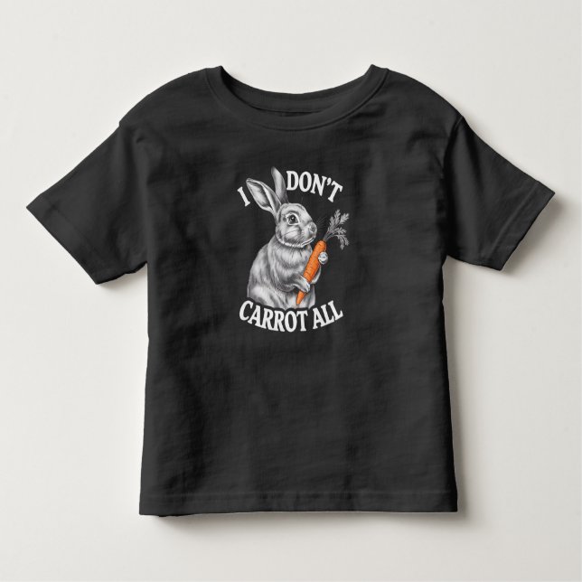 Camiseta Infantil Eu não apodreço todo coelho Páscoa engraçado (Frente)