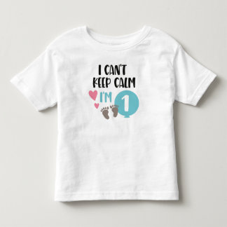 Camiseta Infantil Eu não posso ficar calmo eu tenho 1