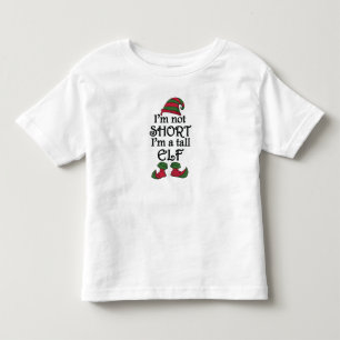 Camiseta Infantil Eu não sou Curto Sou um Elfo Alto