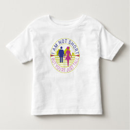 Camiseta Infantil Eu não sou pequeno, mas você é só alto