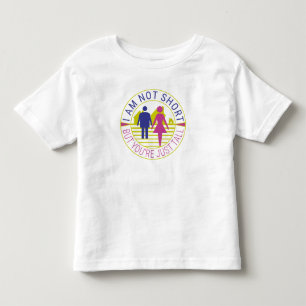 Camiseta Infantil Eu não sou pequeno, mas você é só alto