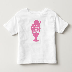 Camiseta Infantil Eu nem sempre sou esse Sorvete sundae doce