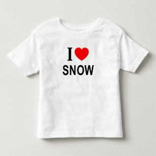 Camiseta Infantil Eu ❤️ NEVE Eu AMO NEVE Eu AMO NEVE