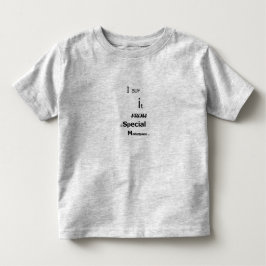 Camiseta Infantil Eu o Comprar de um mercado especial -