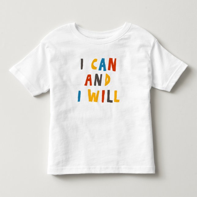 Camiseta Infantil Eu Posso E Eu Vou (Frente)