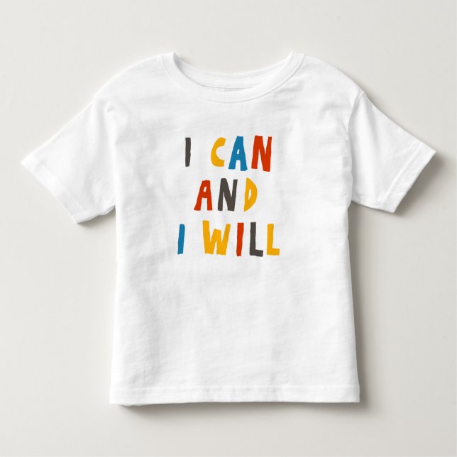 Camiseta Infantil Eu Posso E Eu Vou (Frente)