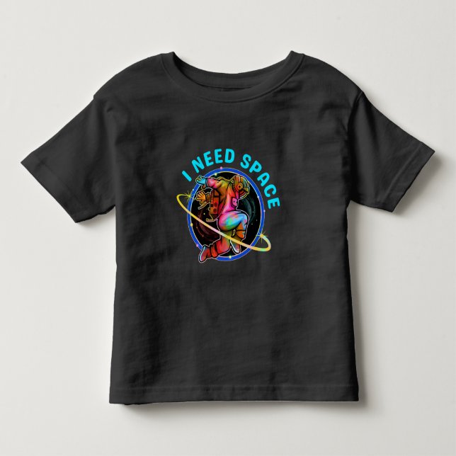 CAMISETA INFANTIL EU PRECISO DE ESPAÇO  (Frente)