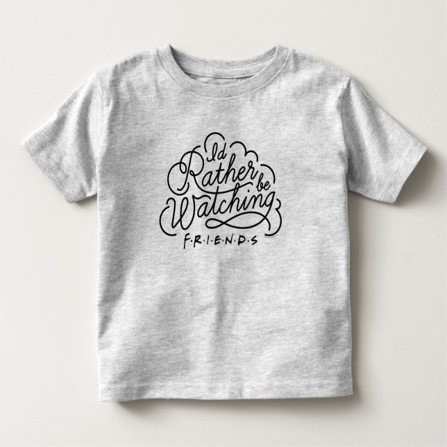 Camiseta Infantil Eu Preferencialmente assistindo o script FRIENDS™ (Frente)