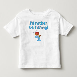 Camiseta Infantil Eu PREFERENCIALMENTE ESTARIA PESCANDO!