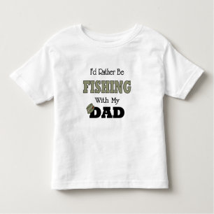 Camiseta Infantil Eu Preferencialmente pescando com Pai