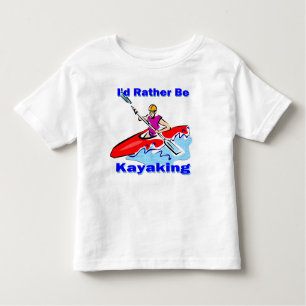 Camiseta Infantil Eu preferencialmente seria 1 Kayaking