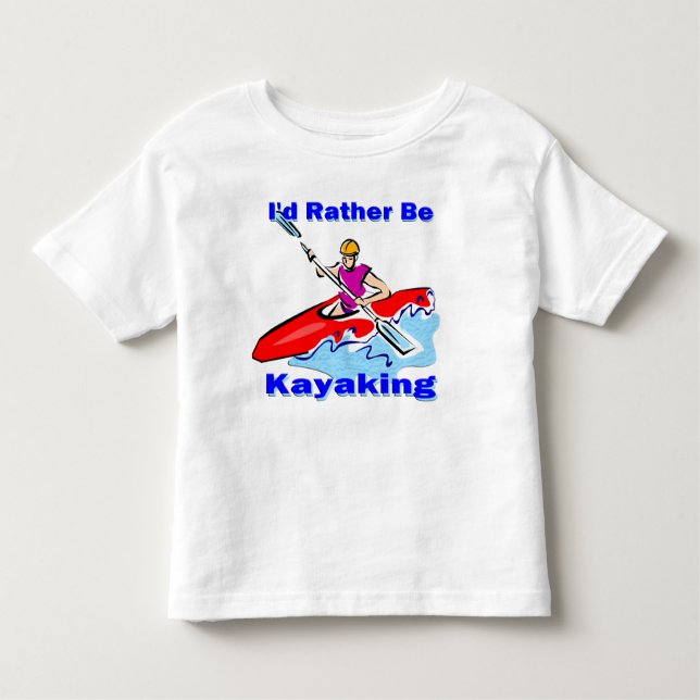 Camiseta Infantil Eu preferencialmente seria 1 Kayaking (Frente)