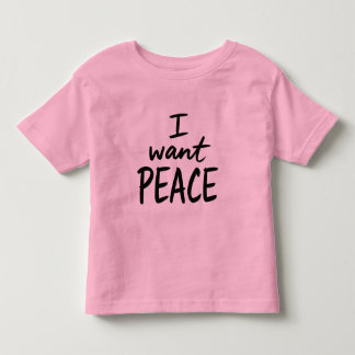 Camiseta Infantil “Eu Quero Paz”