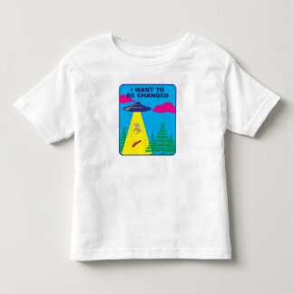 Camiseta Infantil Eu Quero Ser Mudado UFO