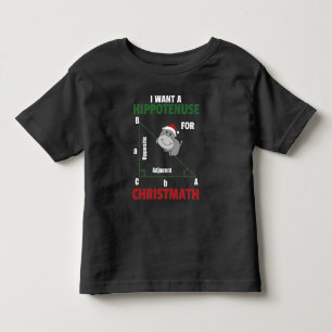 Camiseta Infantil Eu Quero Um Hippo Para O Natal Bonito Hippos