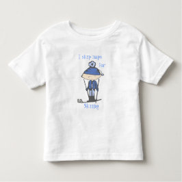 Camiseta Infantil eu salto sestas para esquiar