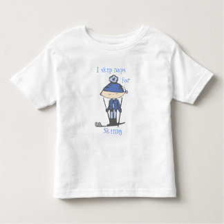 Camiseta Infantil eu salto sestas para esquiar