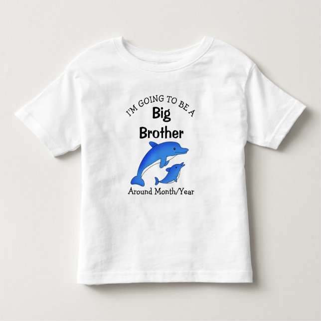 Camiseta Infantil Eu serei um Big Brother Toddler (Frente)