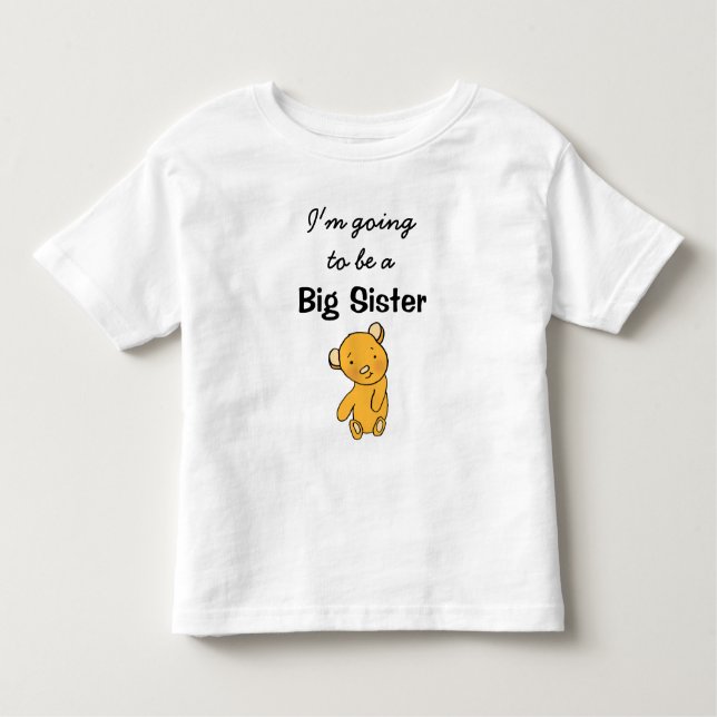 Camiseta Infantil Eu serei uma Irmã Grande (Frente)