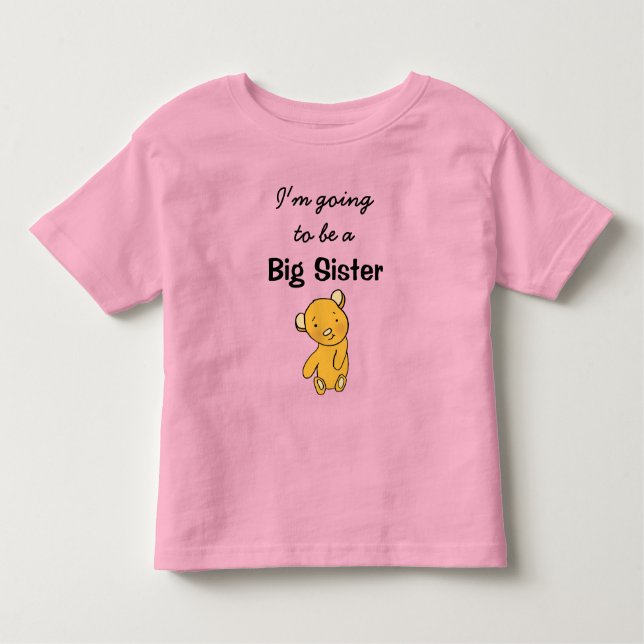 Camiseta Infantil Eu serei uma Irmã Grande (Frente)