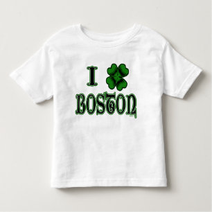 Camiseta Infantil Eu Shamrock Boston Kids