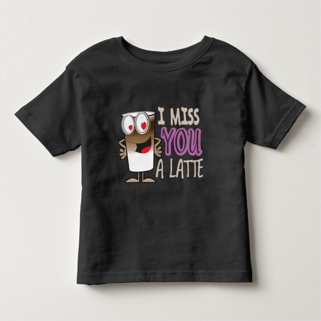 Camiseta Infantil Eu sinto saudades de você. (Frente)