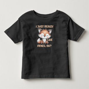 Camiseta Infantil Eu Só Gosto Muito de Raposas Crianças