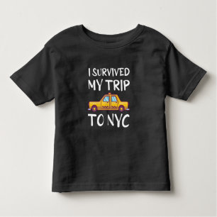 Camiseta Infantil Eu Sobrevivi À Minha Viagem À NYC