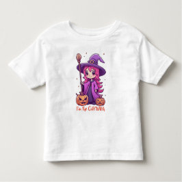 Camiseta Infantil Eu sou a Bruxa Fofa Pink Girly Halloween