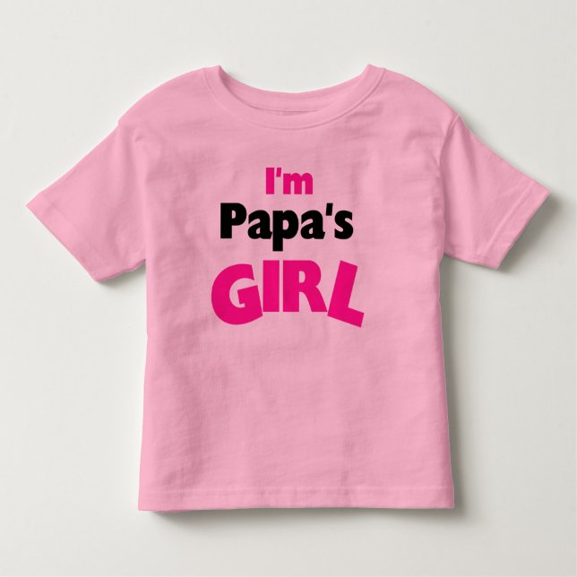 Camiseta Infantil Eu sou a garota do papai (Frente)