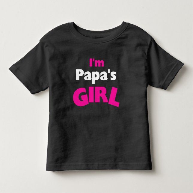 Camiseta Infantil Eu sou a garota do papai (Frente)