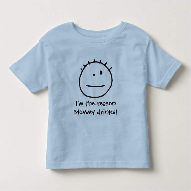 Camiseta Infantil Eu sou as bebidas das mamães da razão! (Frente)