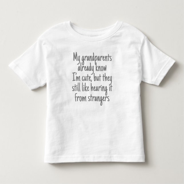 Camiseta Infantil Eu sou bonito. Nós sabemos. (Frente)