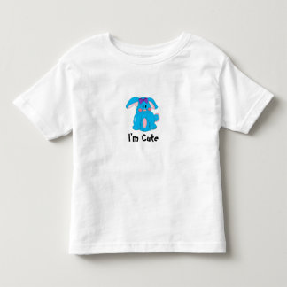 Camiseta Infantil Eu Sou Coelhinho Azul Fofo