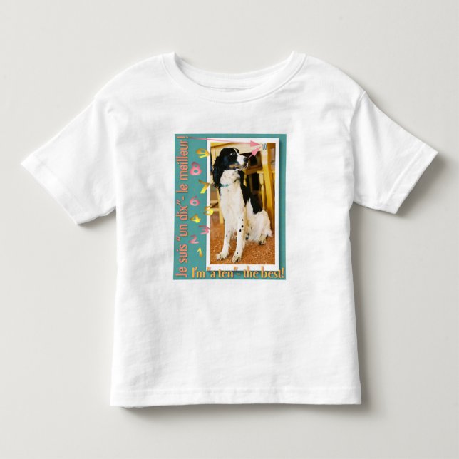 Camiseta Infantil Eu sou "dez" - o melhor! (Frente)